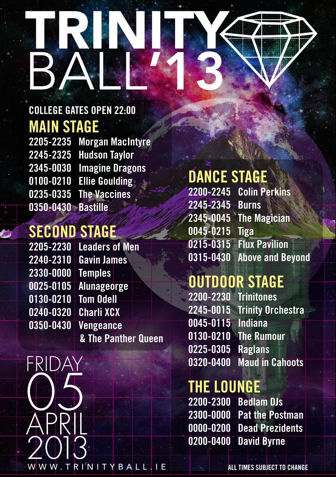 Trinity Ball 2013 Poster