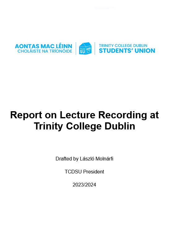 Report on Lecture Recording at Trinity College Dublin 2023/2024