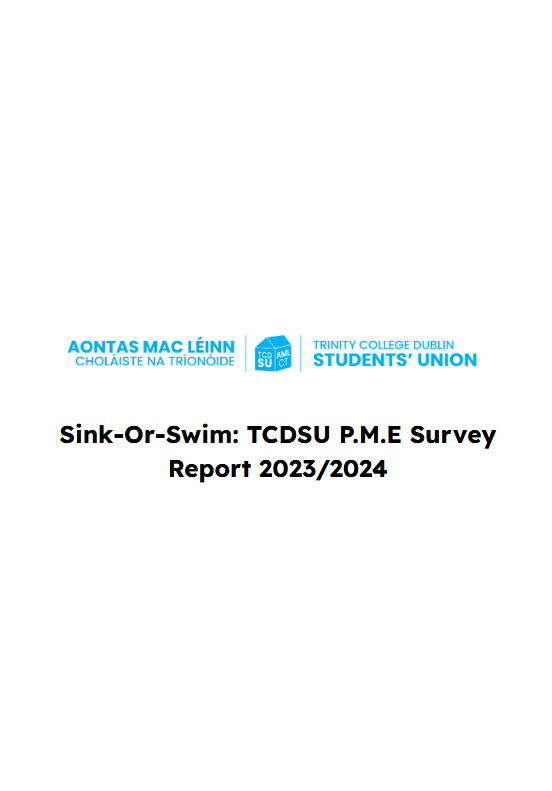 Sink-or-swim TCDSU P.M.E Survey Report 2023-2024